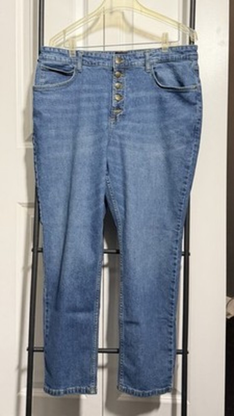 Lee High-Rise Button-Fly Women's Jeans Medium Blue